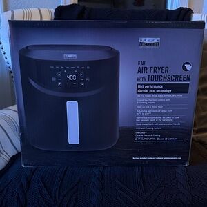 Black Air Fryer with Touchscreen